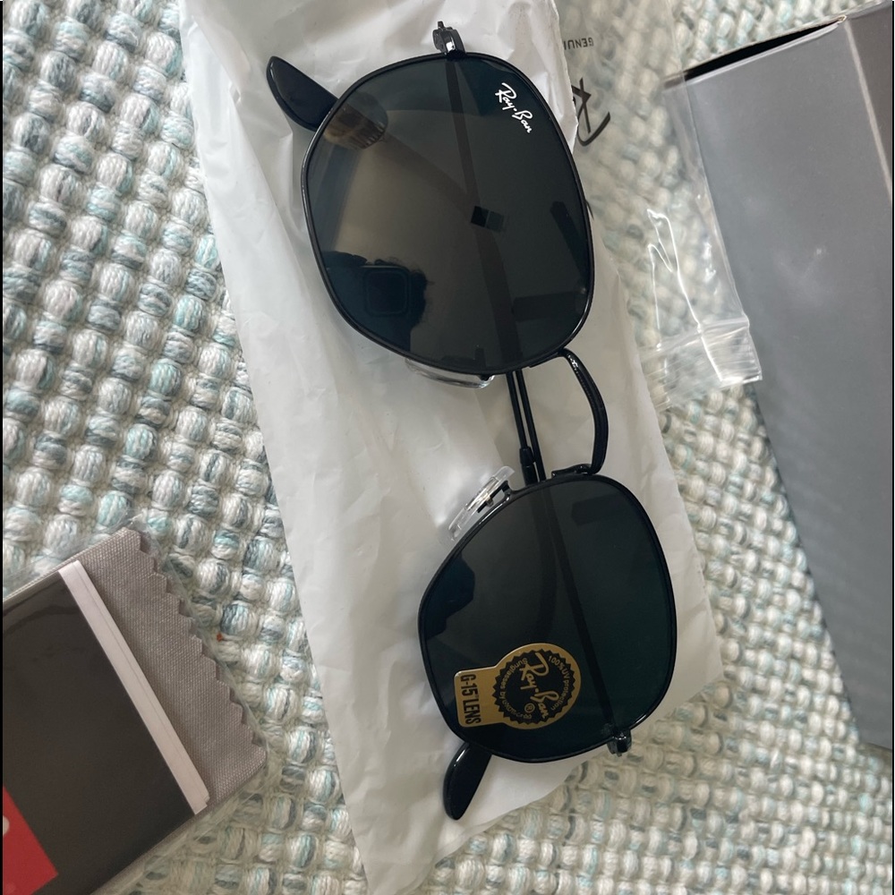 Raybans hexagonal flat lenses